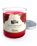 Bougie Shortie's Rose Vraie au soja, parfum durable et florale.