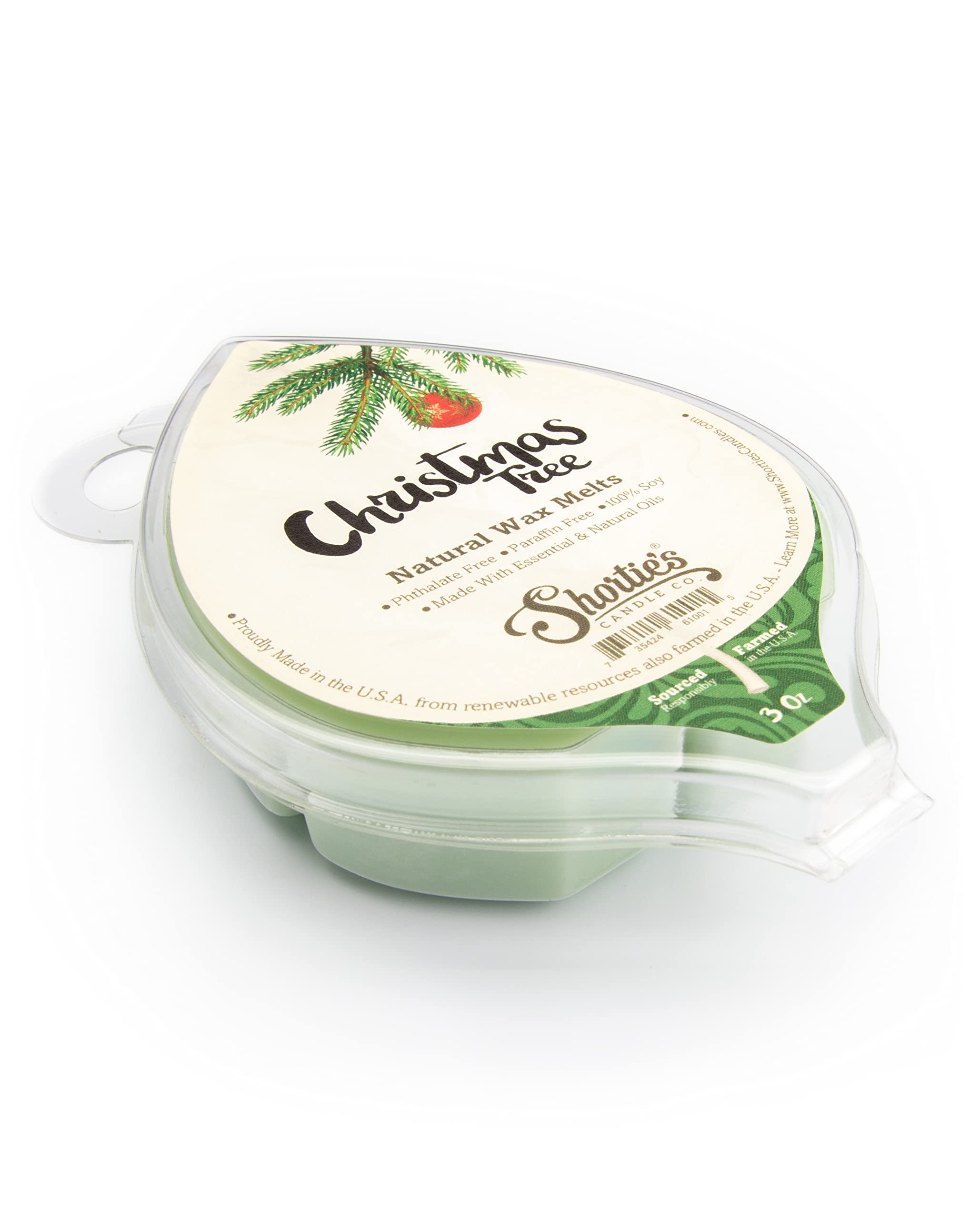 Shortie's Candle Company cube cire sapin — utilisation facile pour parfumer une pièce.