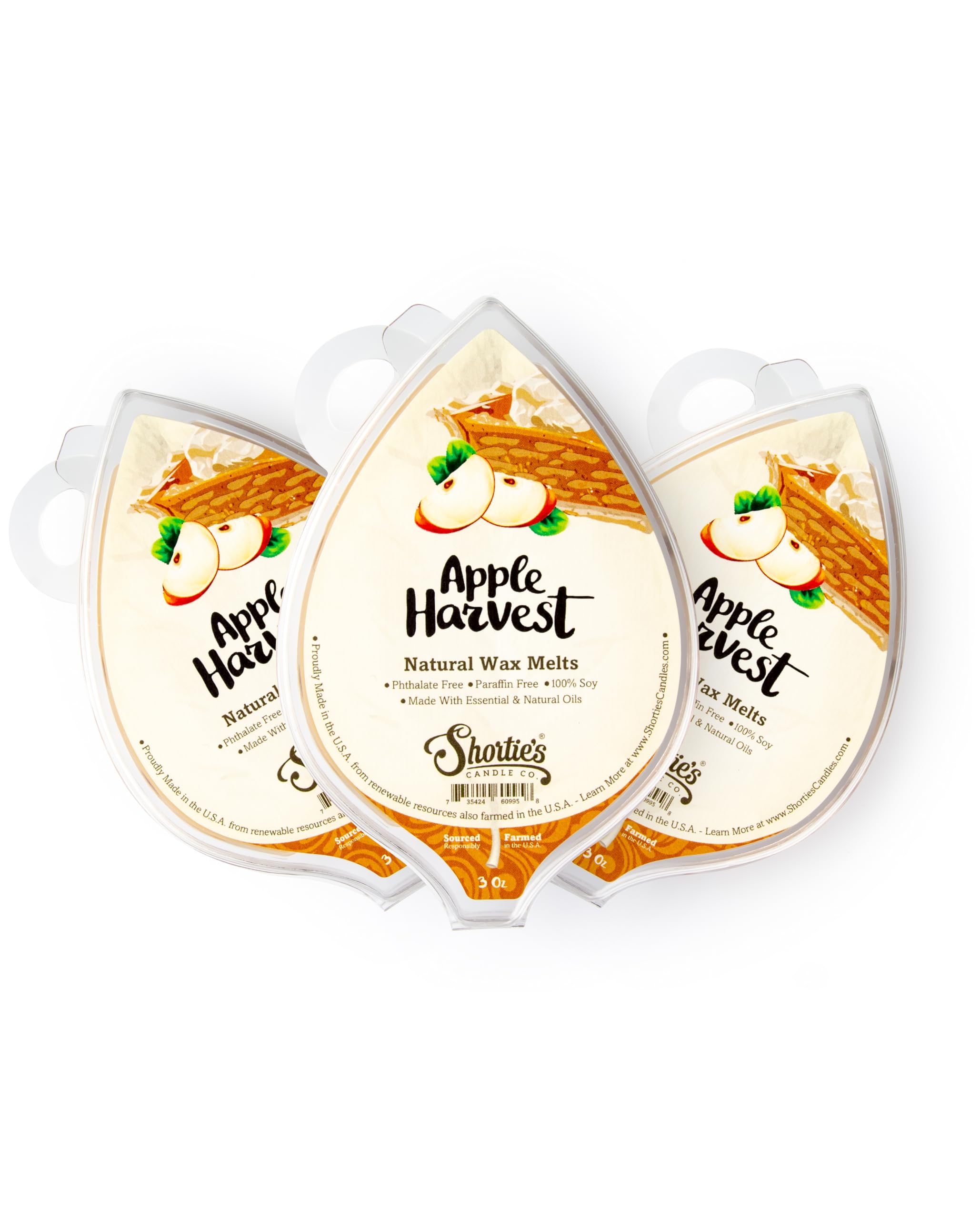 Shortie's Candle Company Récolte de Pomme – morceaux de cire pour diffusion durable