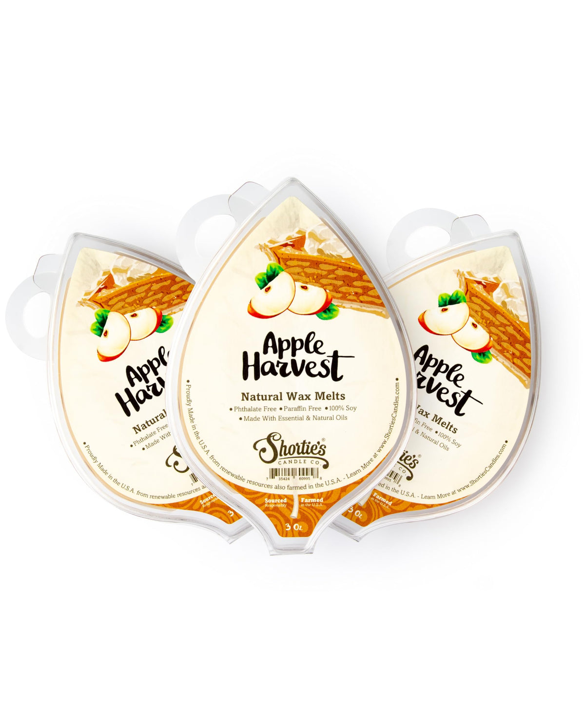 Shortie's Candle Company Récolte de Pomme – morceaux de cire pour diffusion durable