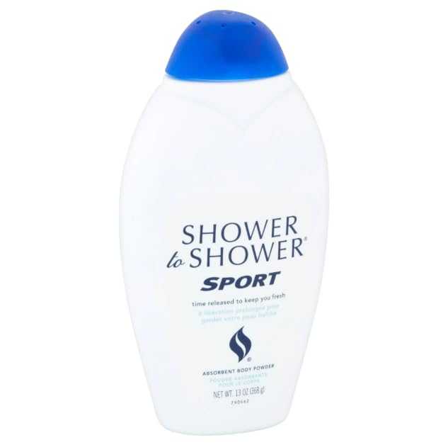 Shower To Shower Poudre Sport – application lissante et sans effort sur la peau.