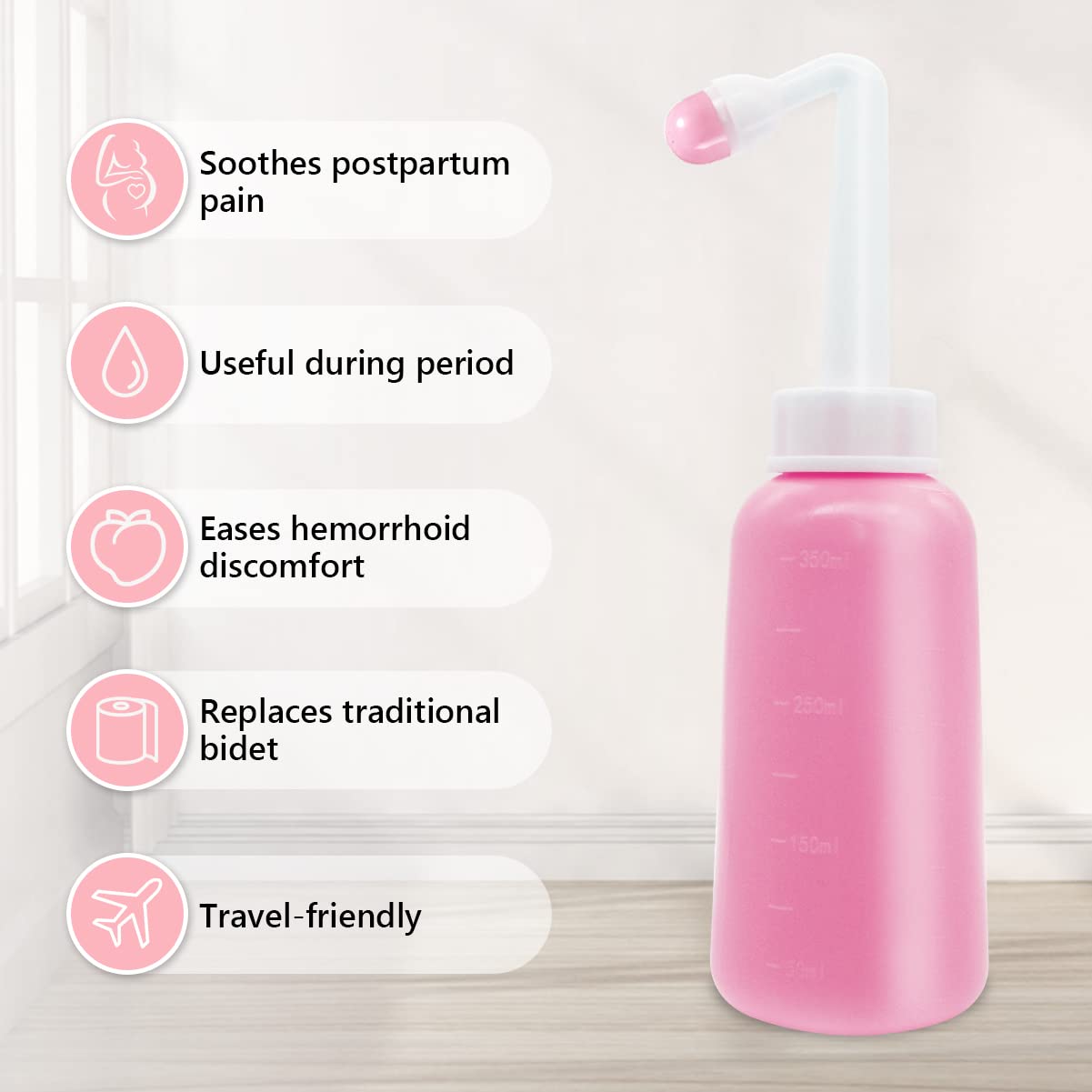 Utilisations multiples Showvigor pour soins post-partum et usage quotidien.