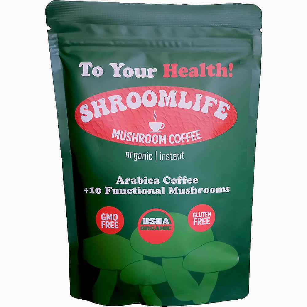 ShroomLife Café organique Crinière de Lion: énergie et concentration potentielles.