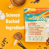 Shroovy sachets dosage jetables, mélange rapide même en déplacement.