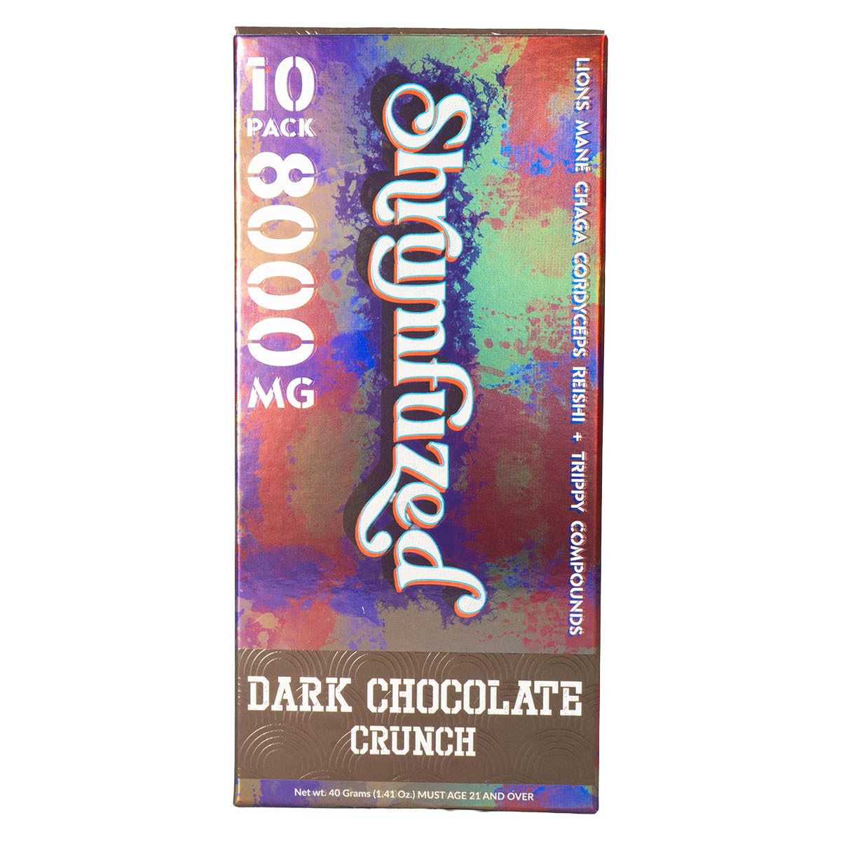 Shrumfuzed Gomme nootropique 8000 mg – bouteille visible, soutien potentiel à la concentration et à l’énergie.