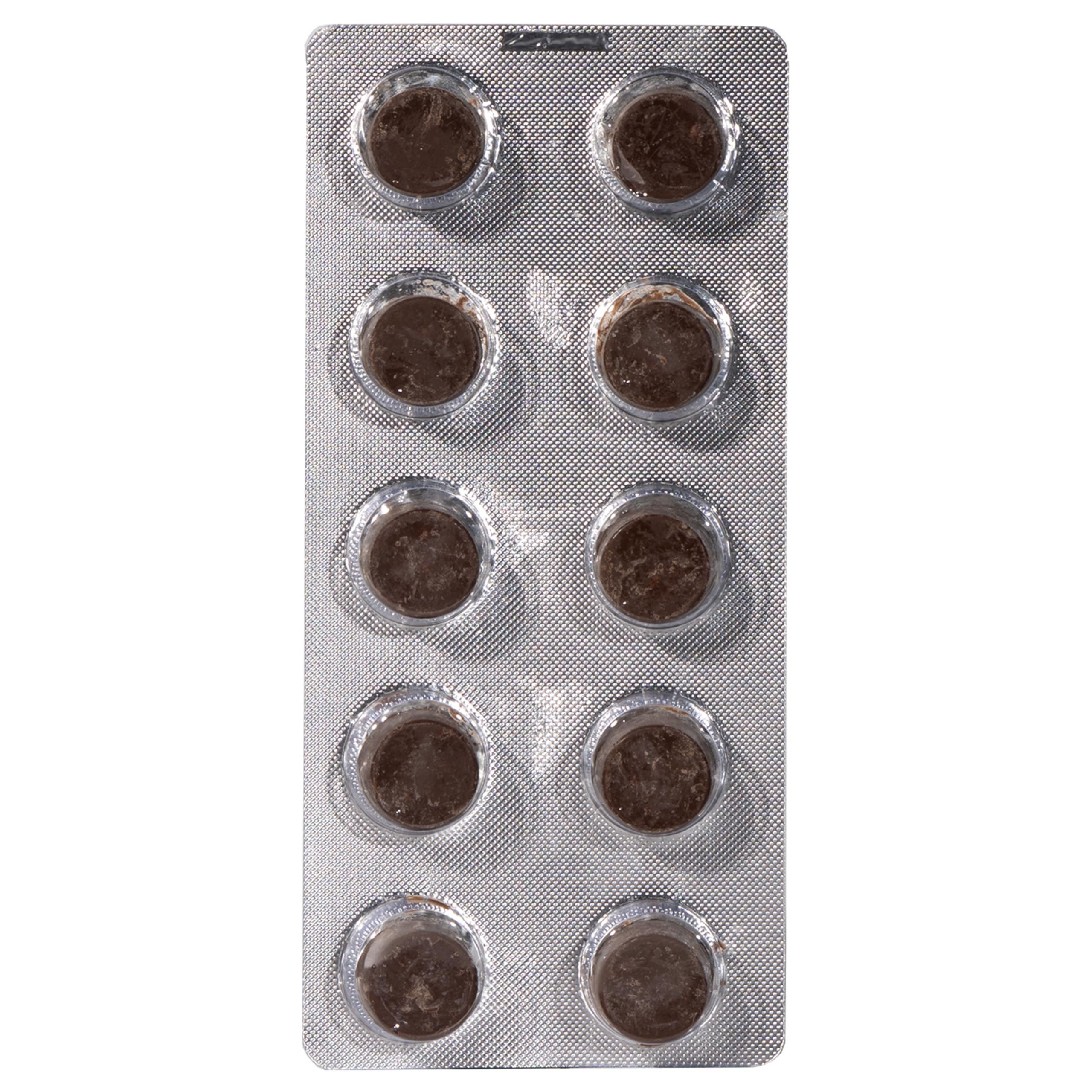 Shrumfuzed Gomme nootropique – Chaga visible, combine saveur chocolat noir et bienfaits potentiels.