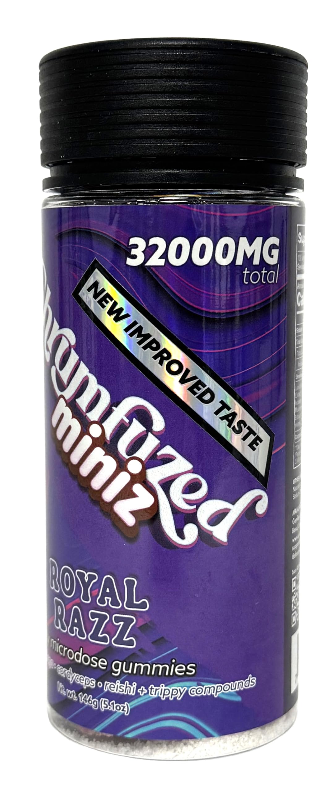 Emballage sécurisant Shrumfuzed Miniz pour sécurité enfant et précision.