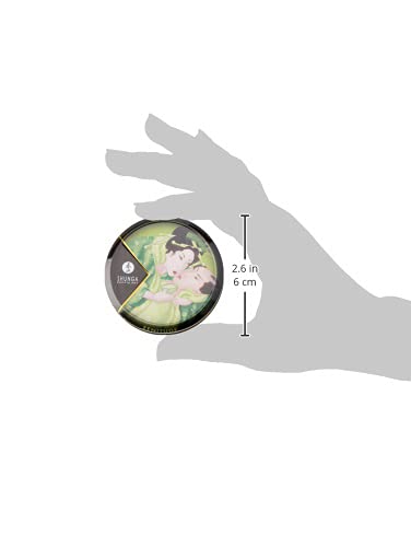 Shunga huile-massage-tiede pour peau douce et détente.