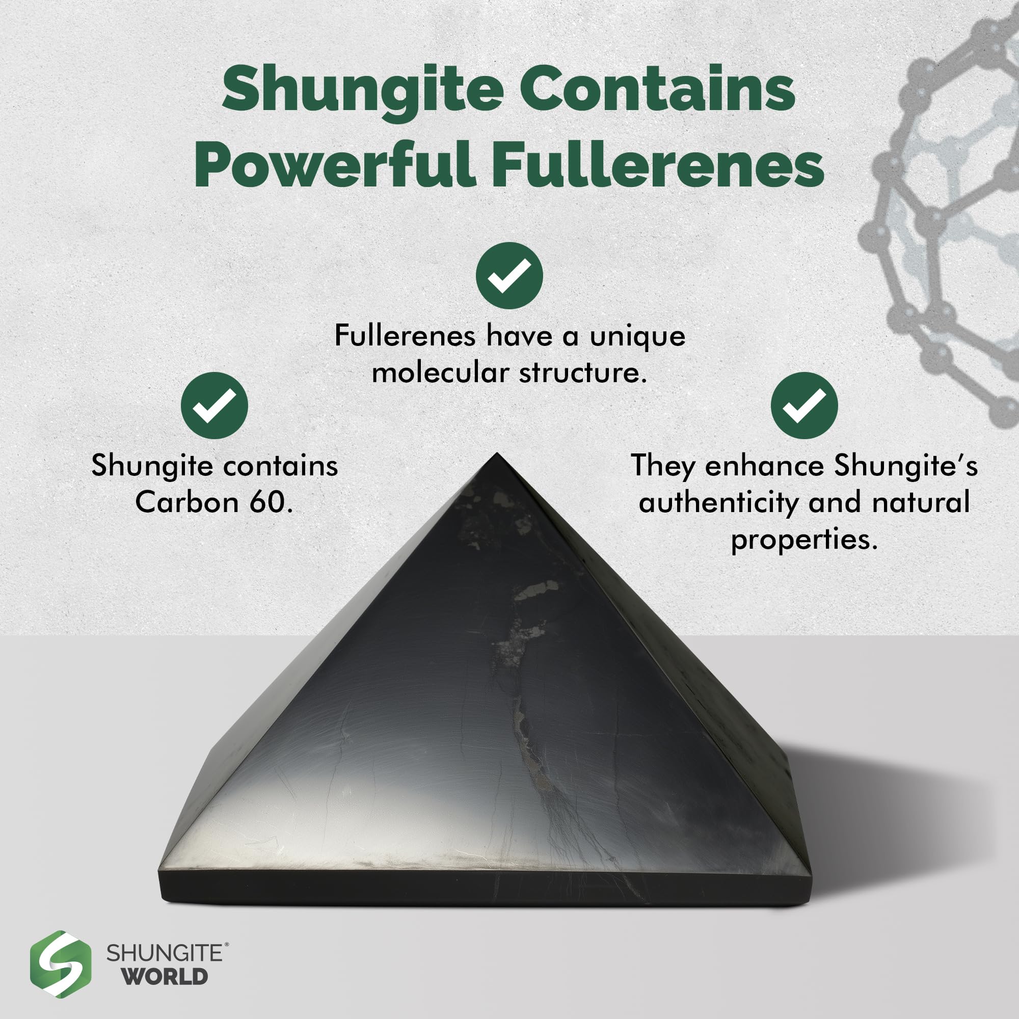 Shungite World ambiance-calme sur une table, ambiance sereine et reposante.