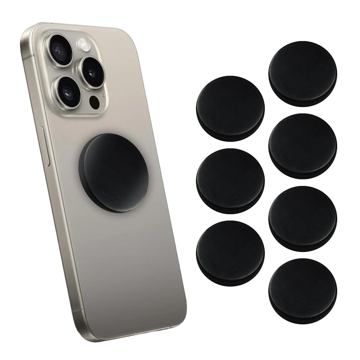Autocollants Shungite World 7 pièces 20 mm : protection potentielle pour vos appareils et énergie équilibrante.