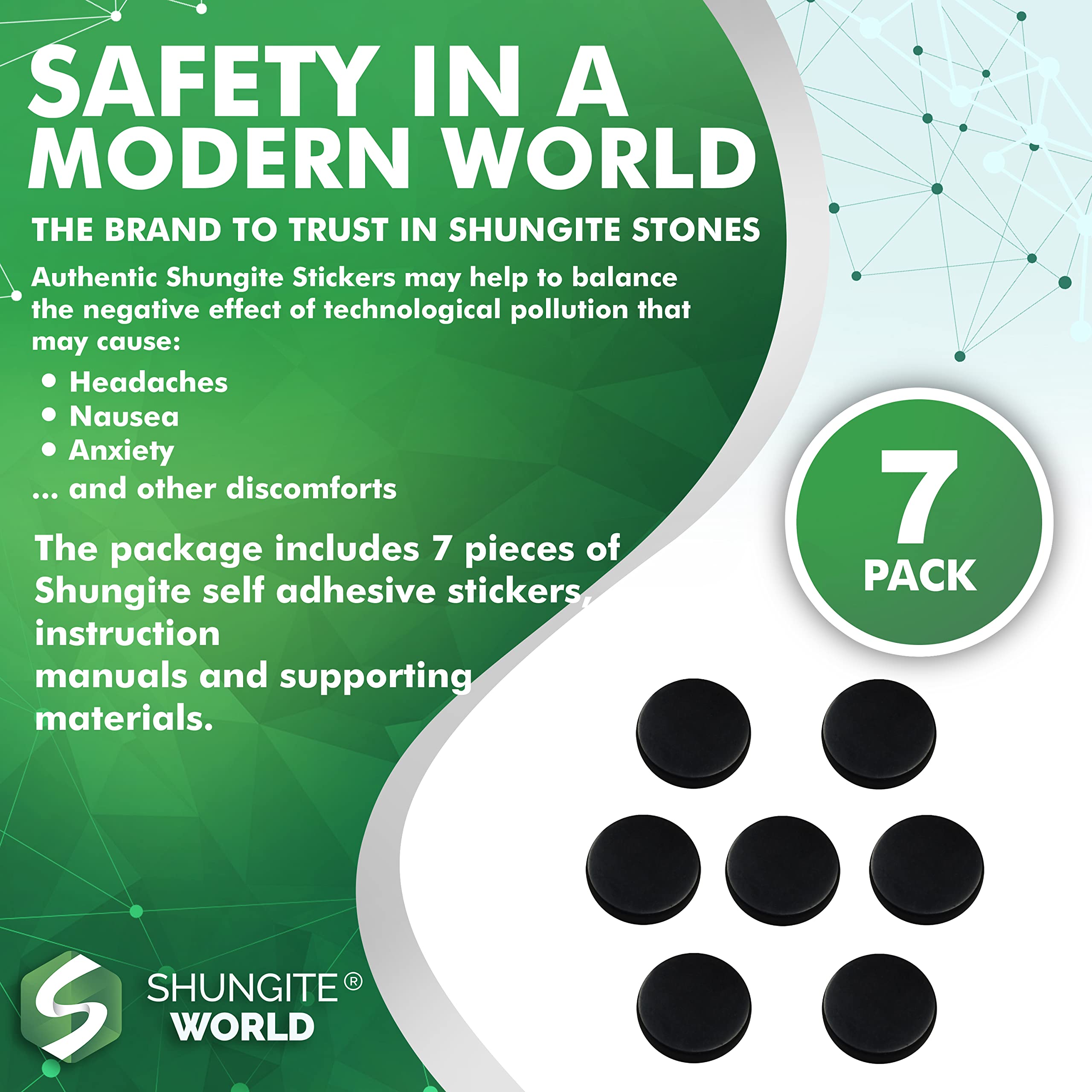Autocollants Shungite World pour tablette : ambiance plus calme au quotidien.