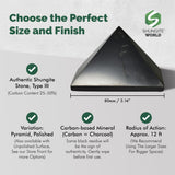 Shungite World detox-wifi-moniteur près d’un écran, soutien potentiel autour des appareils.