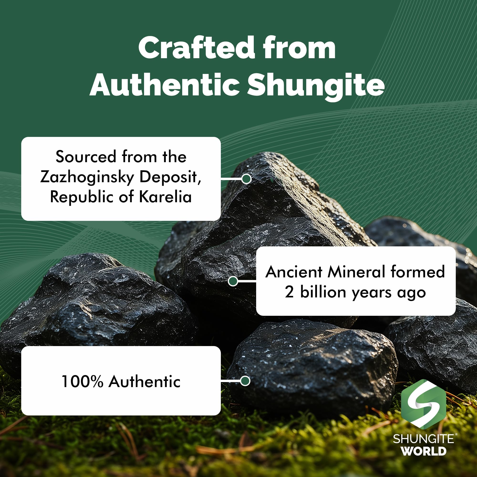 Shungite World méditation zen, pyramide décorative apaisante pour espace sacré.