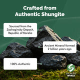Shungite World méditation zen, pyramide décorative apaisante pour espace sacré.