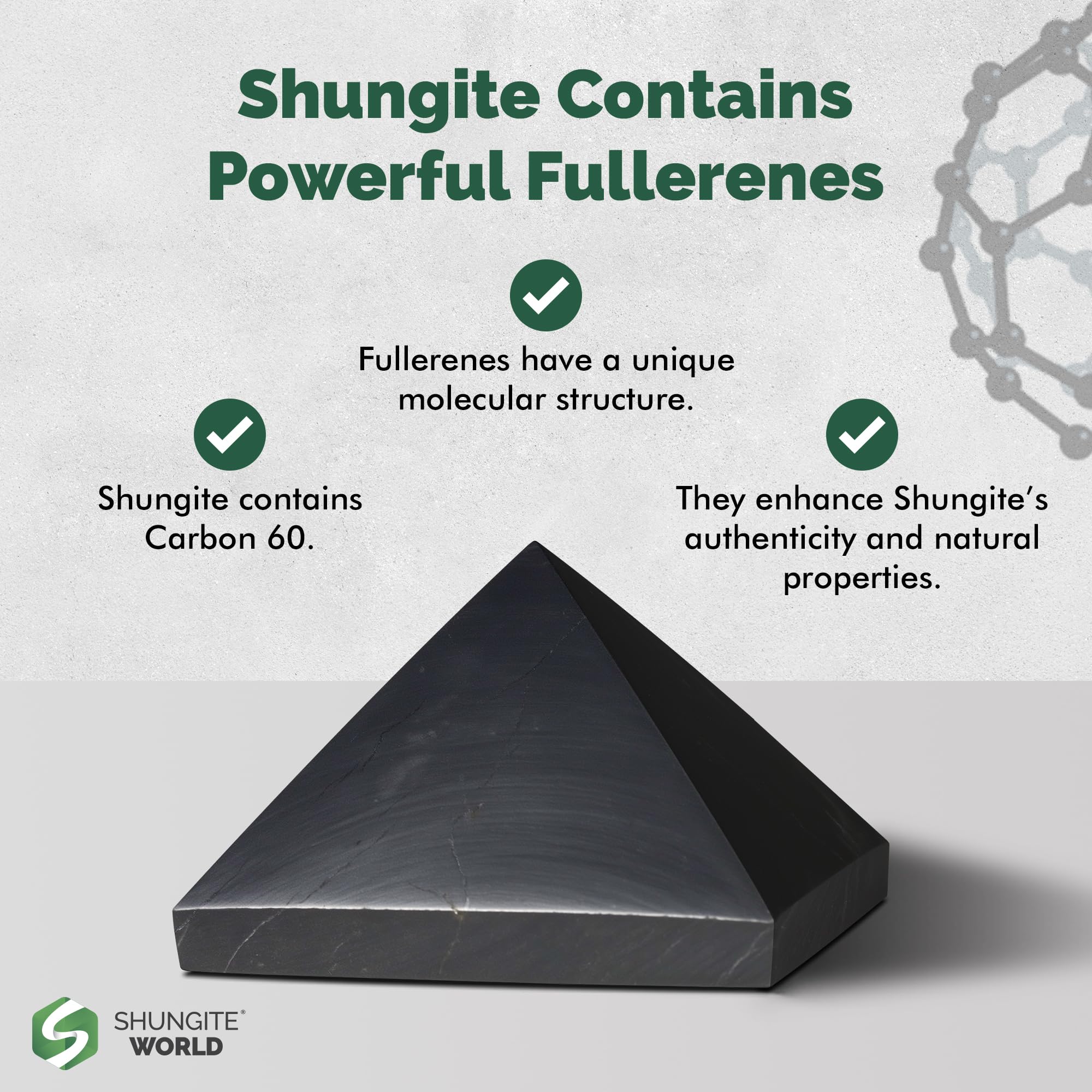 Pyramide Shungite World comme élément décor zen et protecteur.