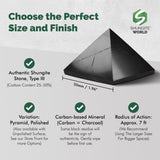 Pyramide Shungite World et chakra soutient l'équilibre énergétique subtil.