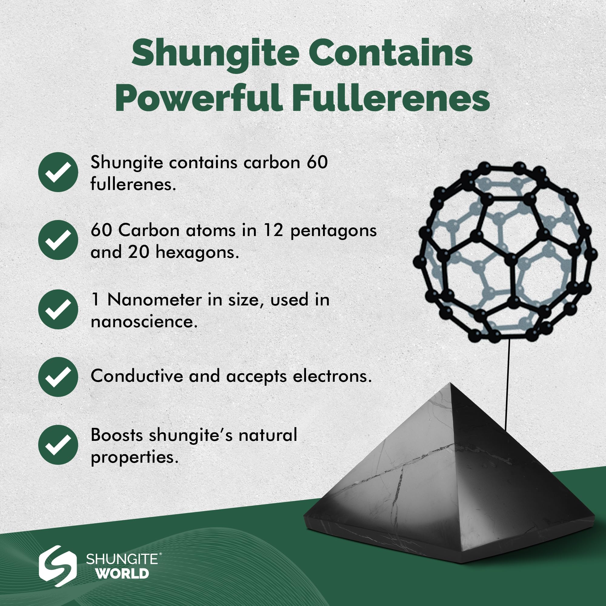 Pierre naturelle Shungite World pour un rituel quotidien relaxant.