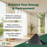 Shungite World pyramide rejuvenération-chambre – revitalisation et sommeil plus clair.