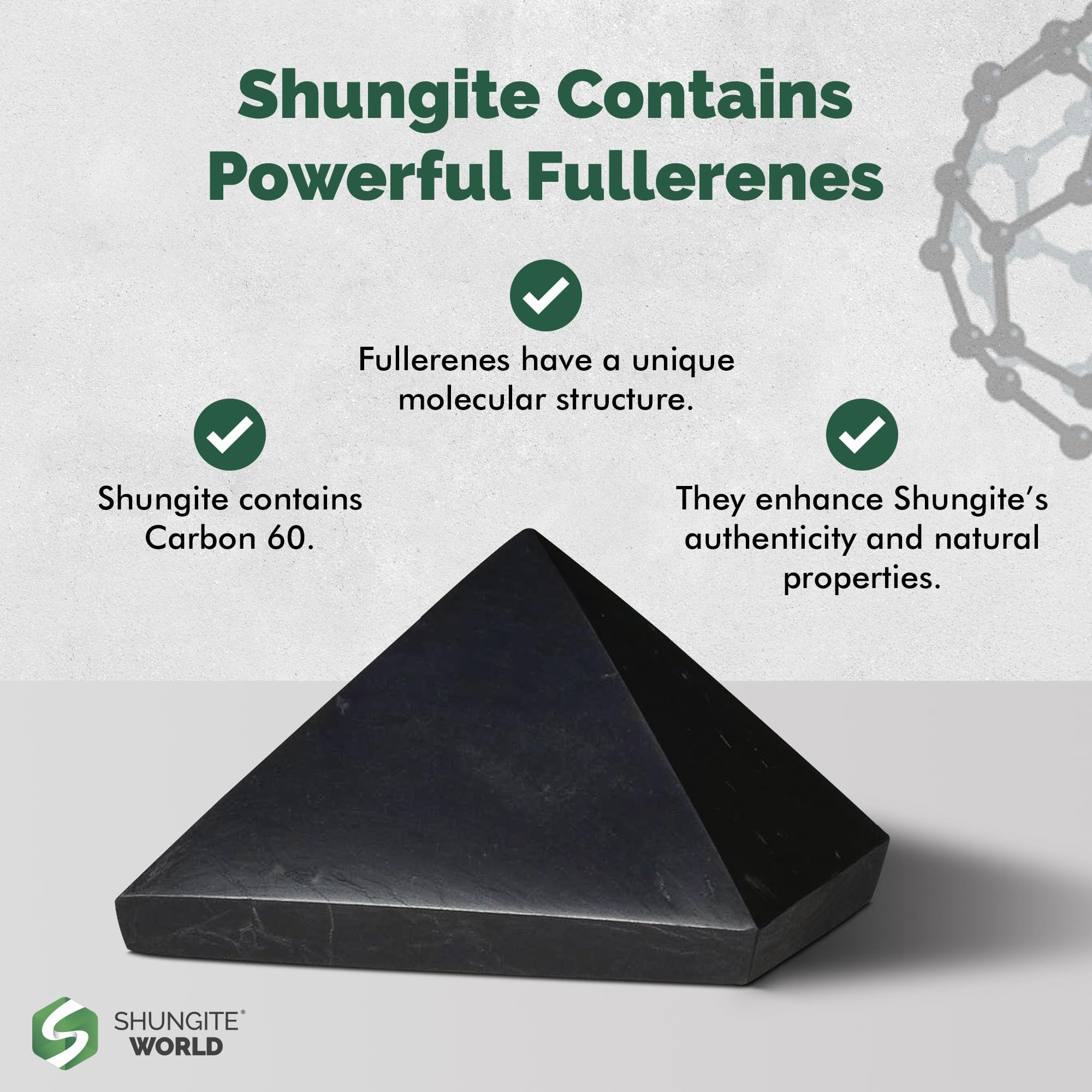 Pyramide Shungite World aide au calme avant le sommeil.