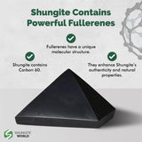 Pyramide Shungite World aide au calme avant le sommeil.