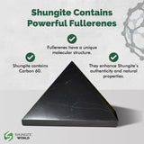 Shungite World relaxation mentale, pyramide noire favorise calme intérieur.