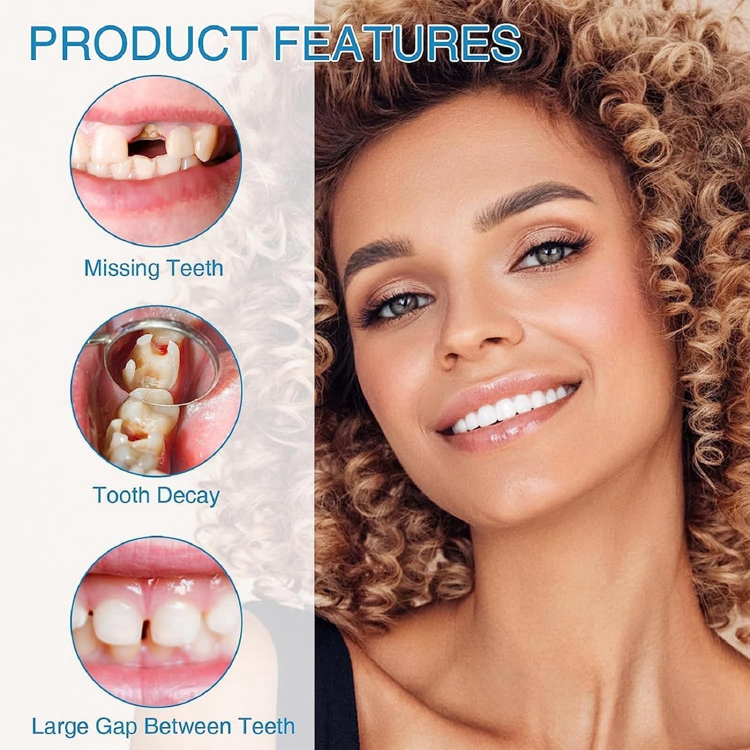 SHxxyljh perles réparation denture 30ml – capacité suffisante pour plusieurs dents