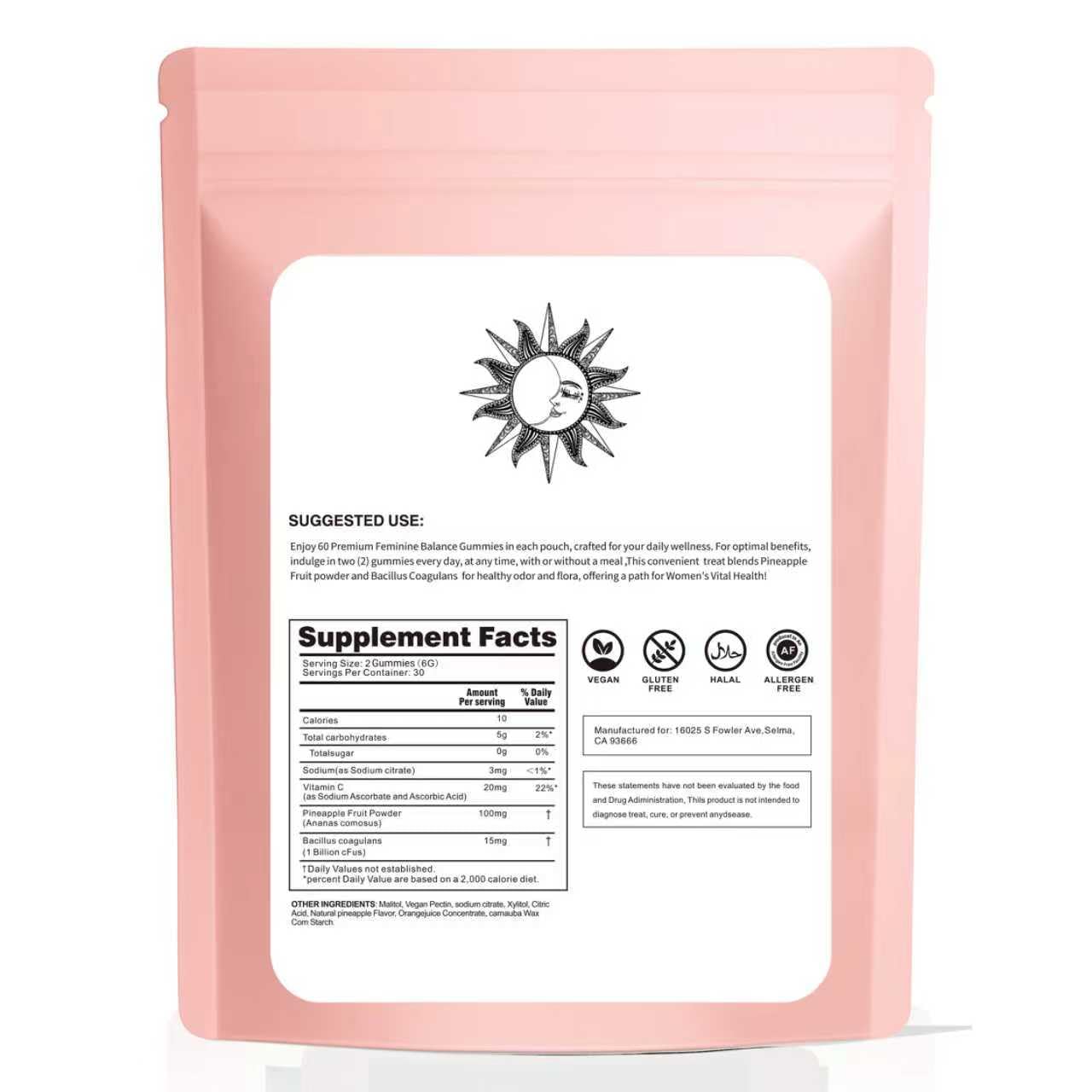 Shytrouy gomme sans-additifs, visuel: ingrédients naturels sans additifs synthétiques.