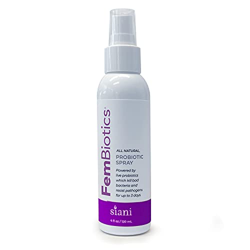 SIANI FemBiotics, appliqué avec le spray externe, routine quotidienne douce.