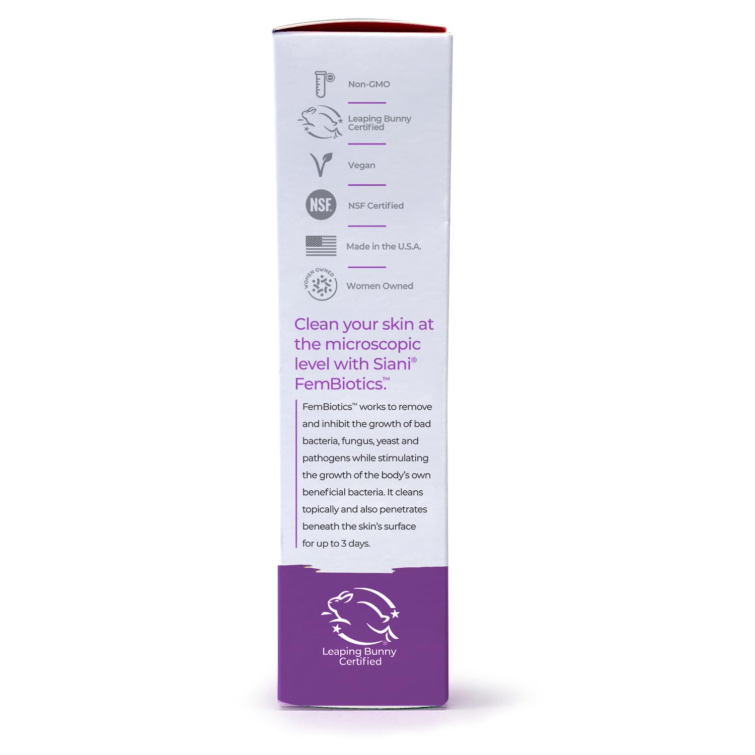 SIANI FemBiotics, entretien discret de l’odeur intime, approche naturelle.