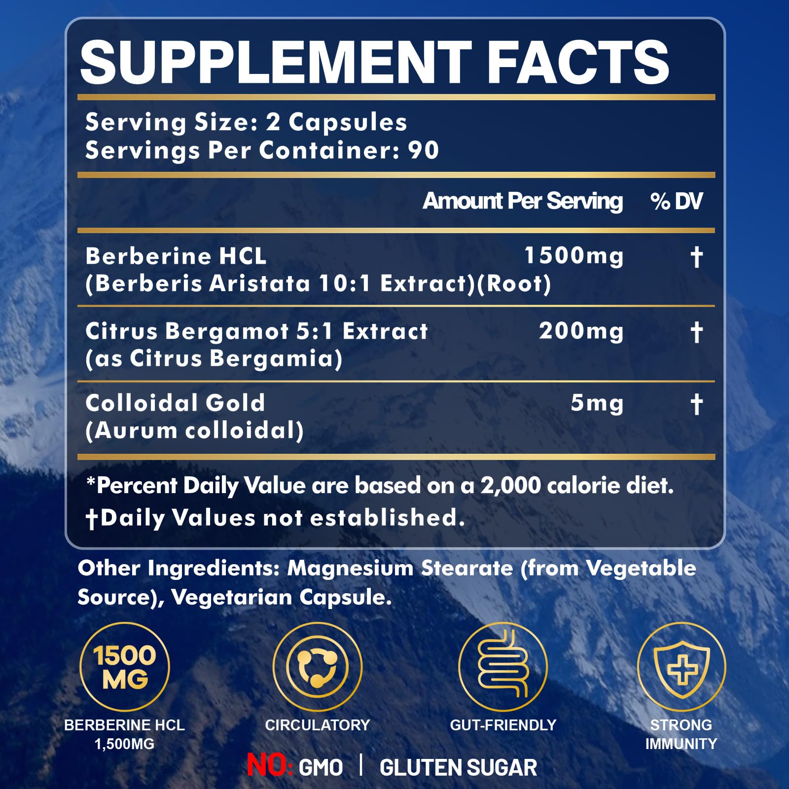 SIAUWE Berberine 1500mg: gélules liposomales favorisant l absorption