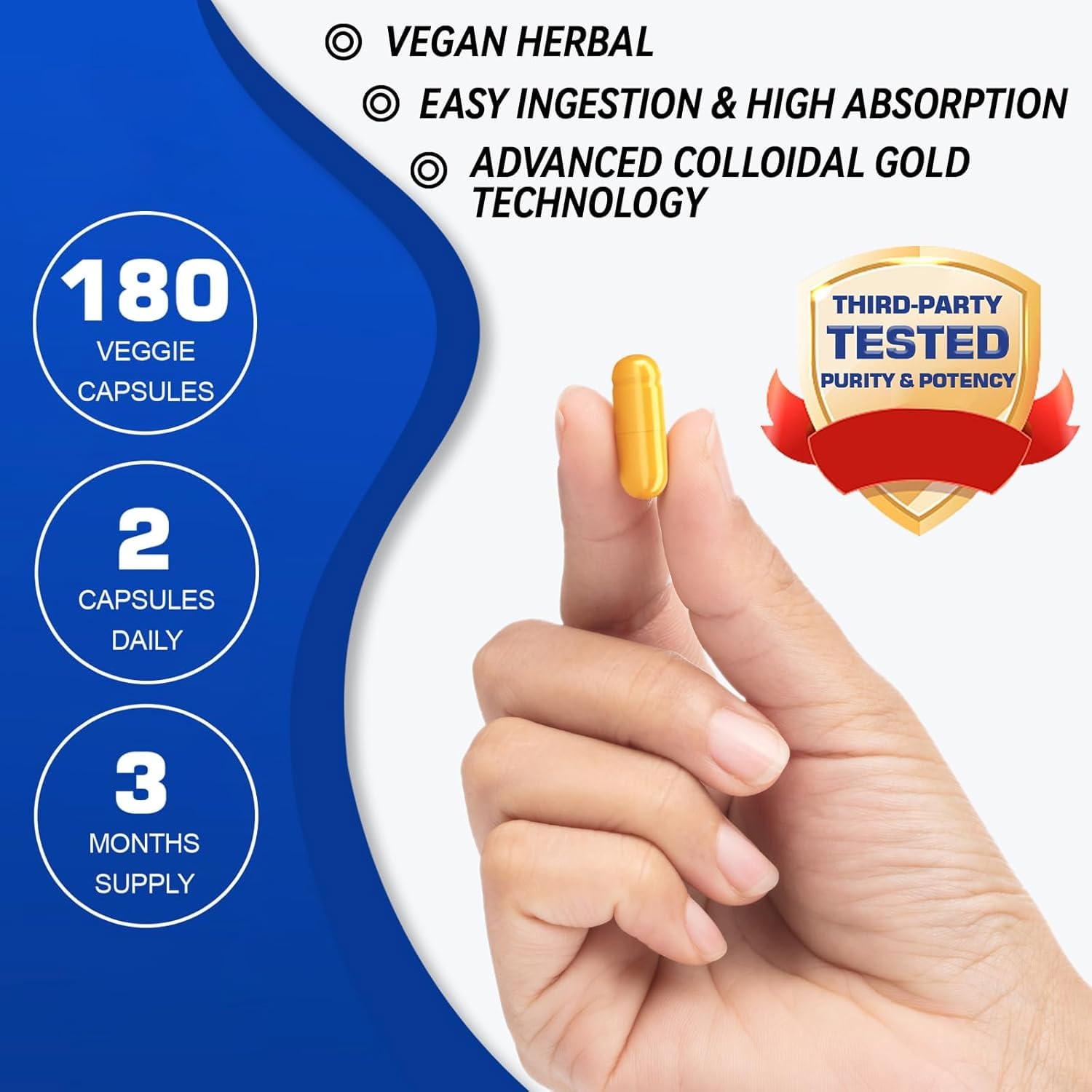 Capsules vegan SIAUWE Berberine, sans OGM pour une vie saine