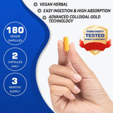 Capsules vegan SIAUWE Berberine, sans OGM pour une vie saine
