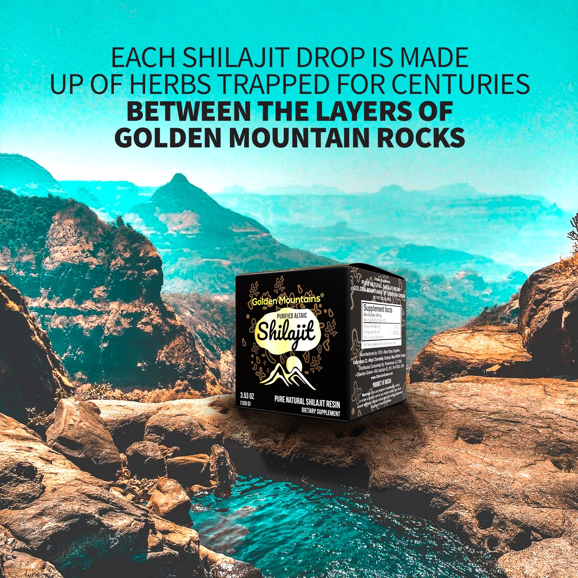 Siberian Green boîte Shilajit – certificat qualité et sécurité