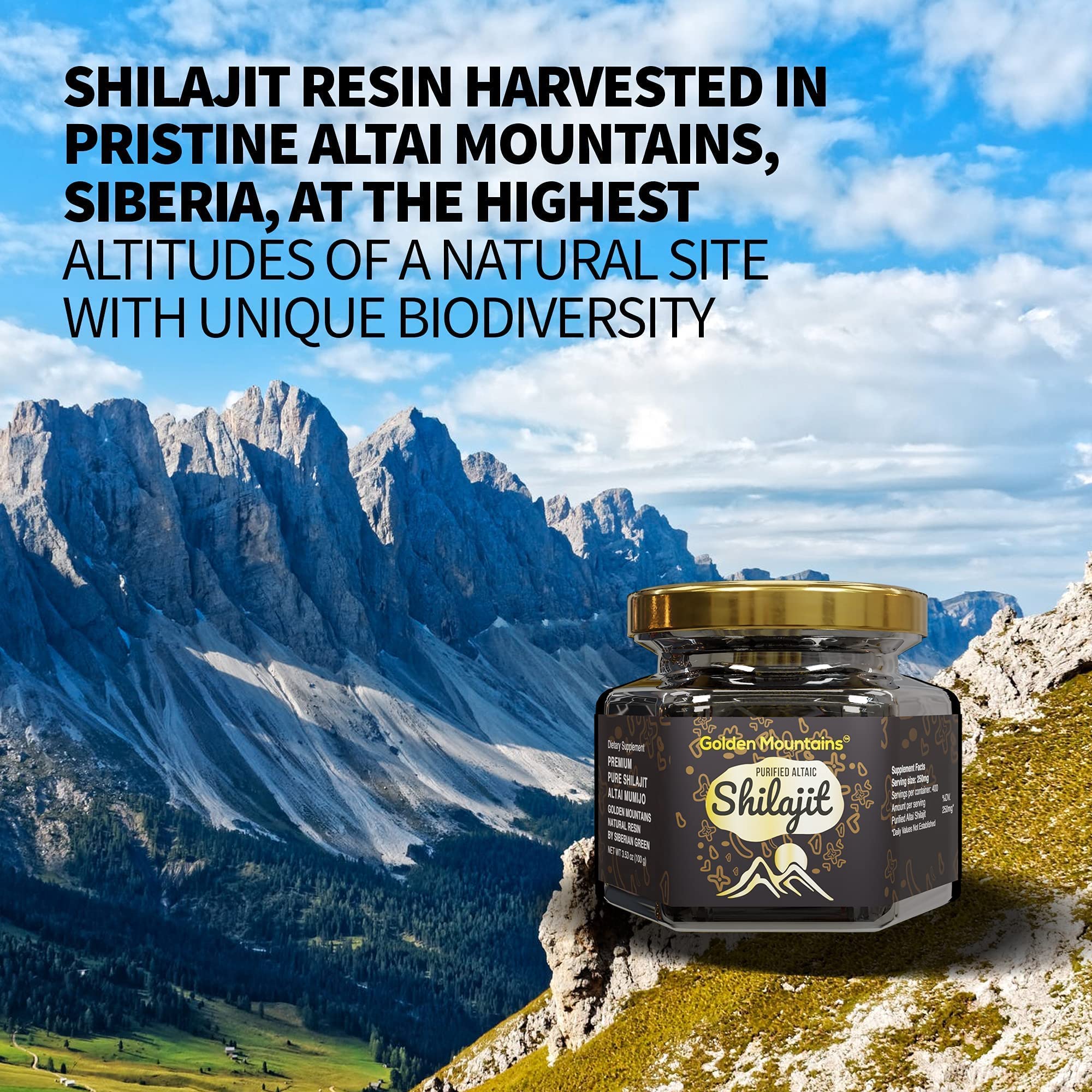 Siberian Green cuillère doseuse Shilajit – dosage précis