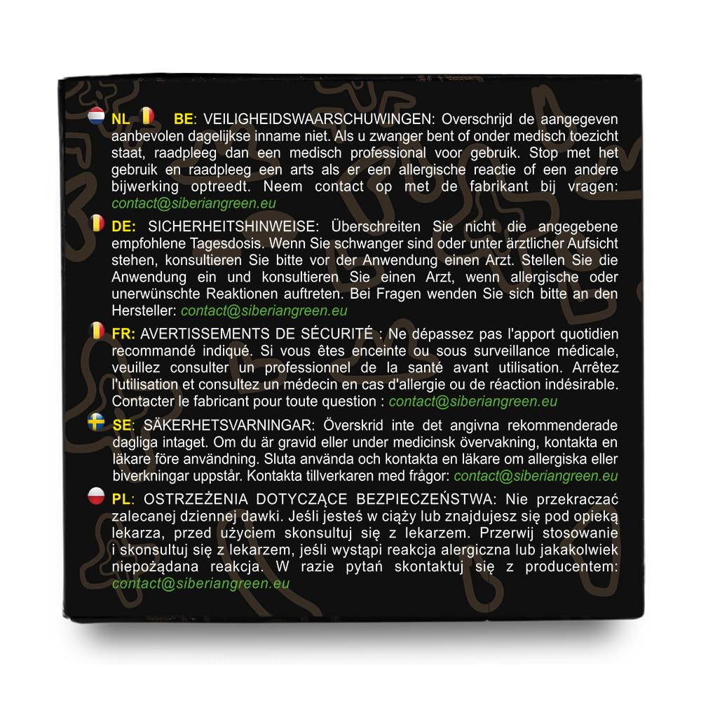 Siberian Green Shilajit résine concentrée – concentration élevée