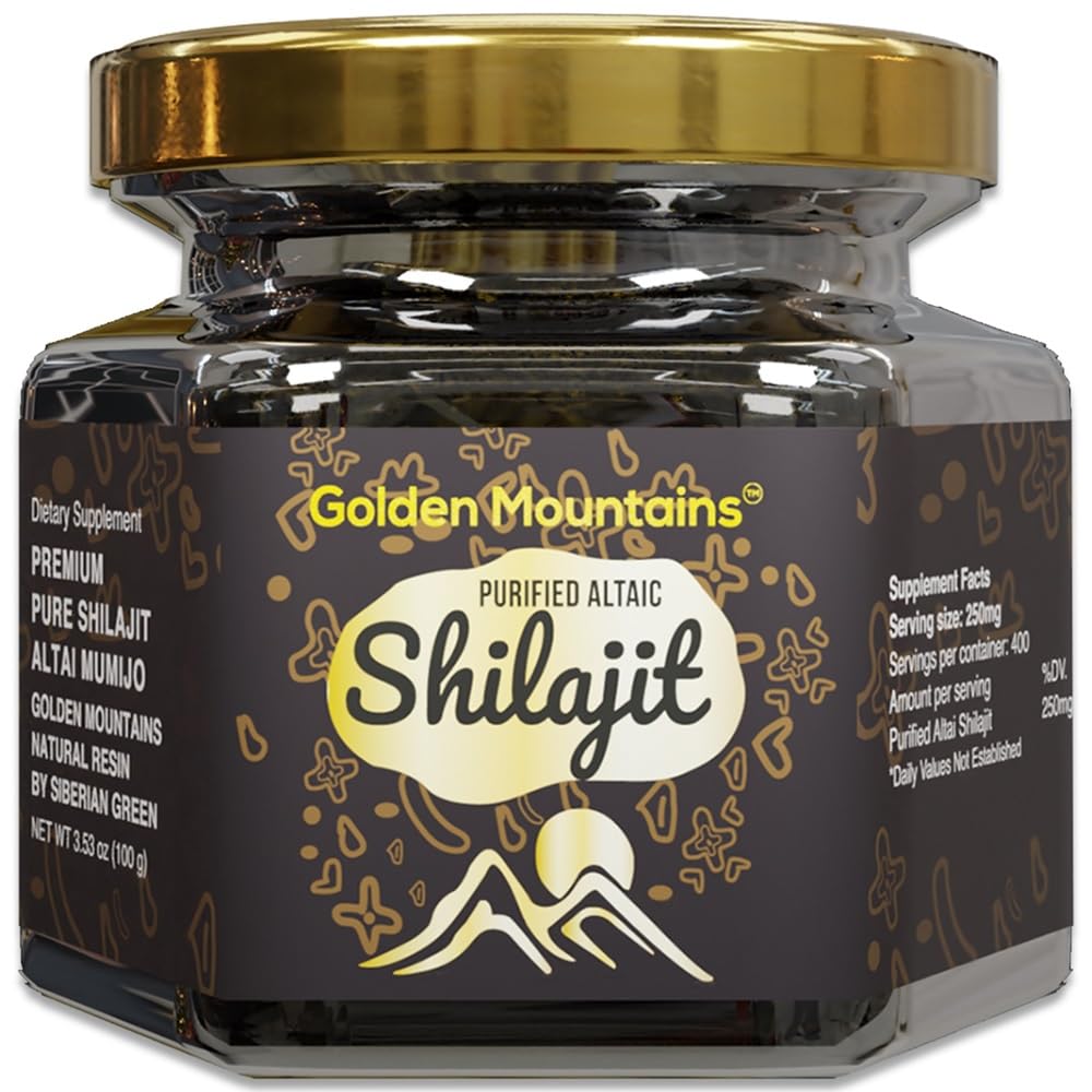 Siberian Green résine Shilajit Altai Montagnes dorées – énergie naturelle