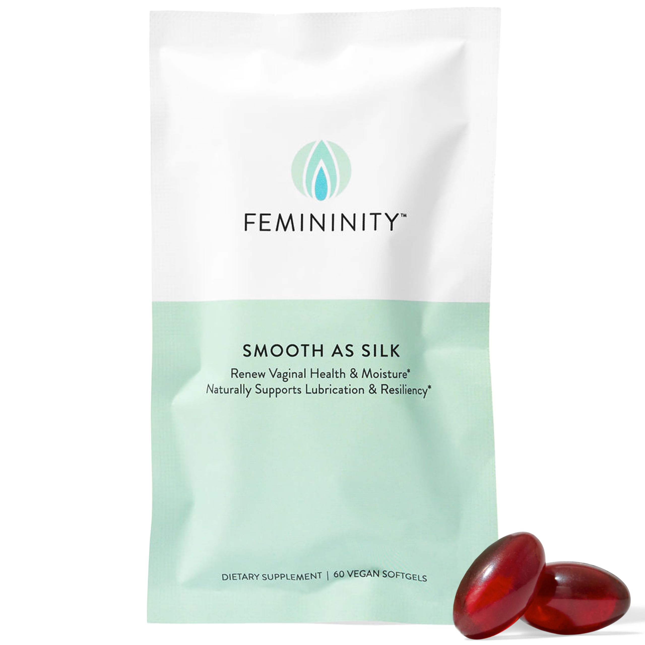 Sibu Femininity – Bouteille de gélules argousier, hydratation potentielle et confort intime.