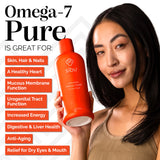 Sibu Omega-7 Pure – étiquette biologique visible sur le flacon