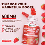 Gommes vegan sans gluten Sieralyn Magnésium 600 mg adaptées à divers régimes