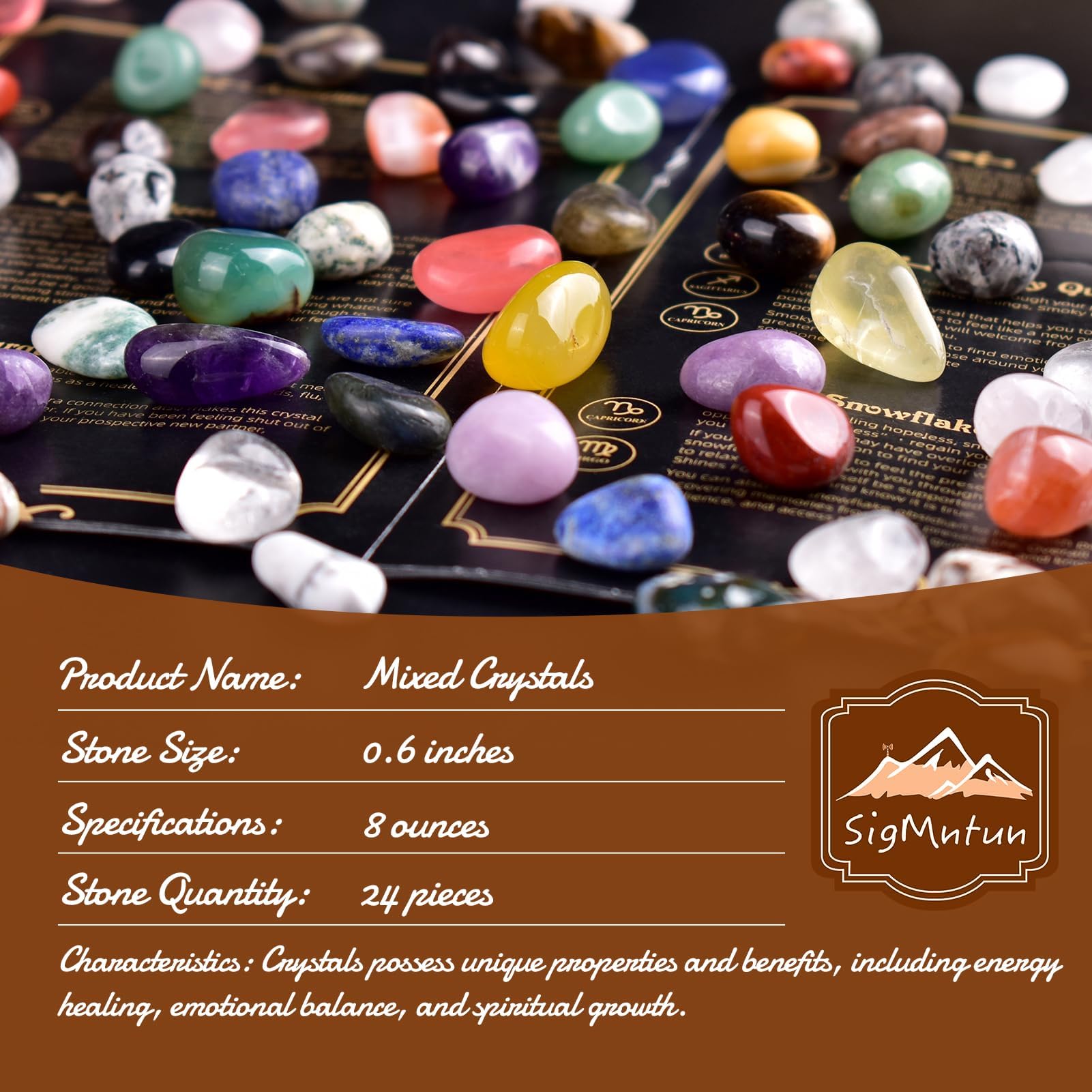 SigMntun pierres-polies-0-6-pouces : petites pierres parfaites pour artisanat et bijoux.