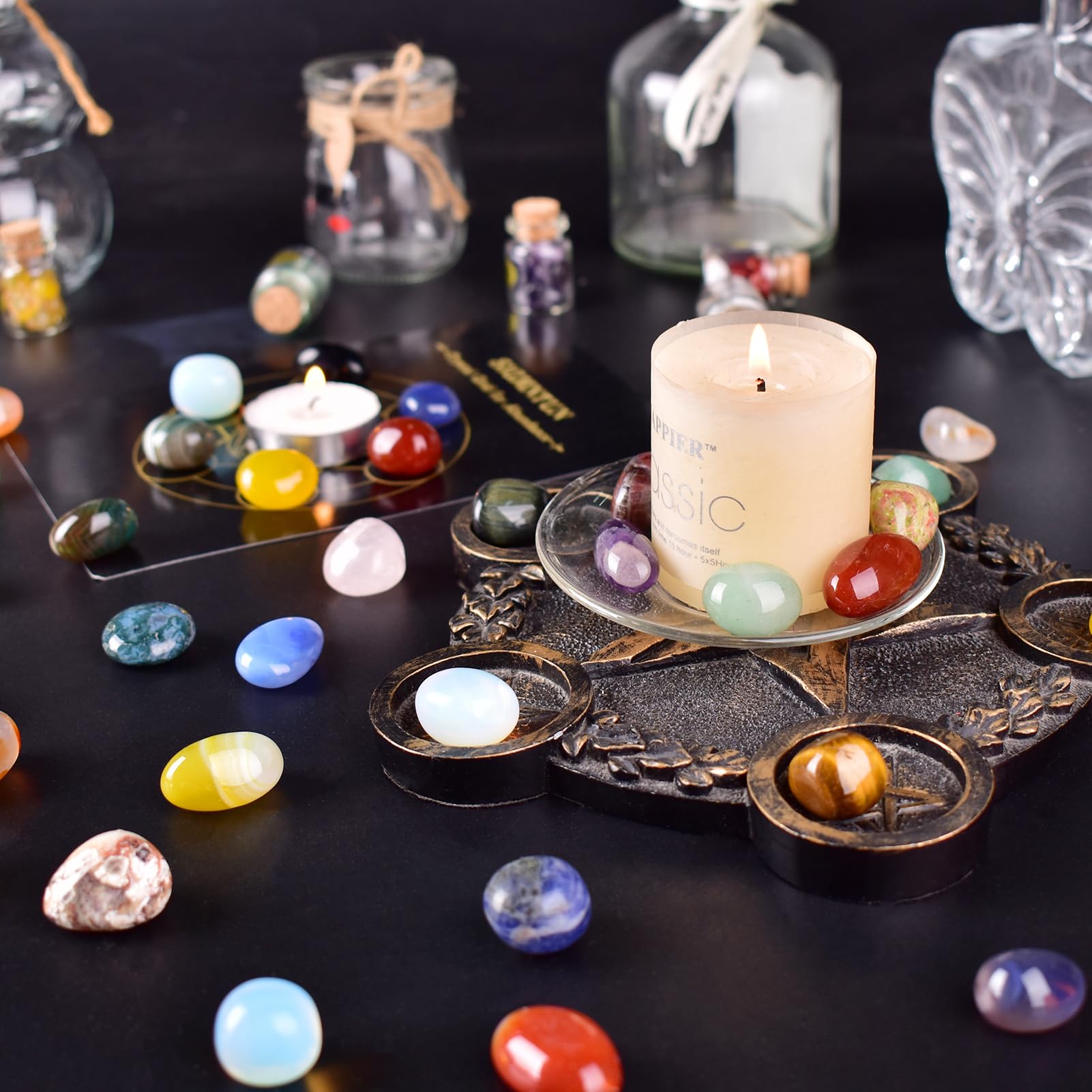 SigMntun pierres-polies-bleues : nuances apaisantes pour bureau et pratique spirituelle.