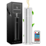 Signature Scents Diffuseur argent luxe, diffusion élégante pour salon.