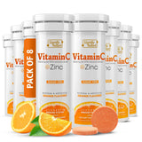 SIGNIFY NATURE Vitamine C 1000 mg, tablette effervescente dans l'eau, soutien immunitaire potentiel.