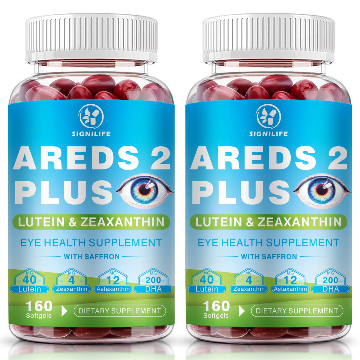 SIGNILIFE AREDS 2 Plus – gélules lutéine et zéaxanthine pour la santé visuelle.
