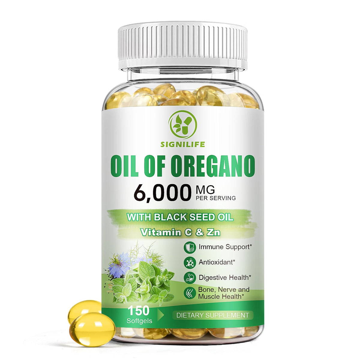 SIGNILIFE huile d'origan bouteille – soutien potentiel à la vitalité naturelle.