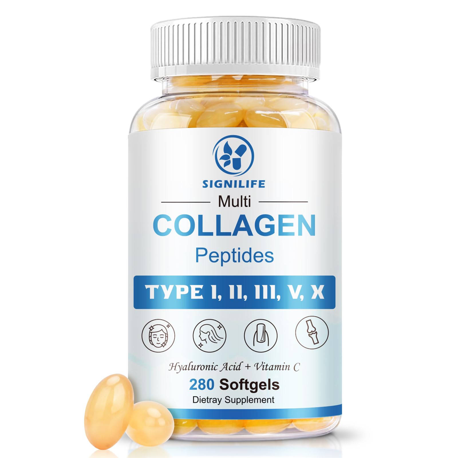 SIGNILIFE collagène multi – flacon et gélules souples pour peau hydratée
