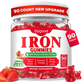 Sijigood bonbons fer – bouteille 90 quantités, soutien potentiel à l’oxygène et énergie.