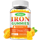 Gommes fer véganes Sijigood goût mangue, énergie potentielle au quotidien.