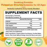 Gommes potassium Sijigood en gros plan, texture douce et goût naturel.