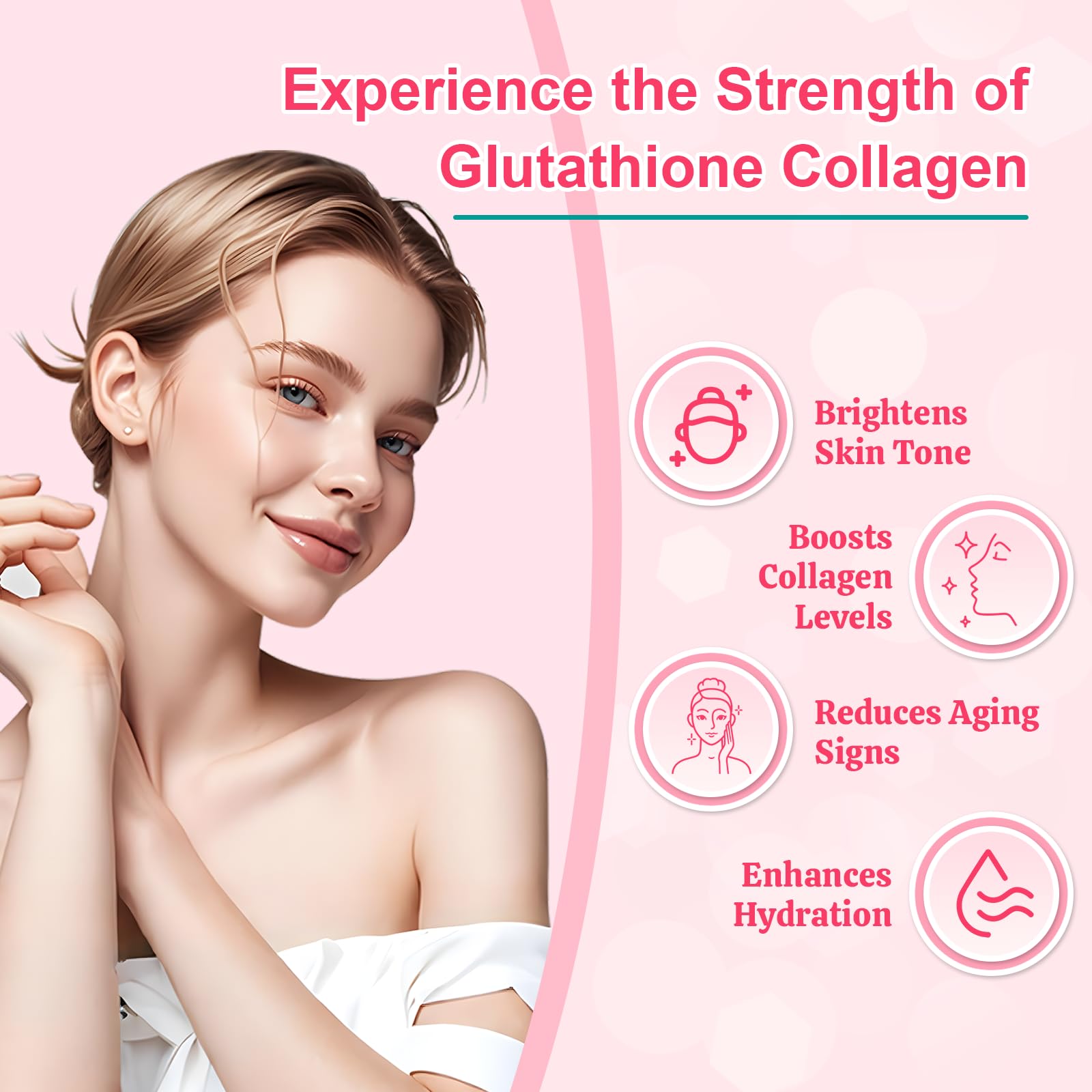 Sijigood : ingrédients clés affichés – vitamine C, vitamine E et hyaluronique pour hydratation.